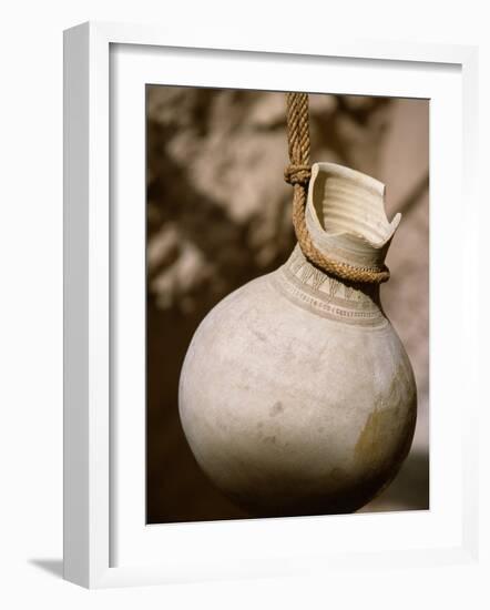 Ceramic Pot in Nizwa Fort, Oman-John Warburton-lee-Framed Photographic Print