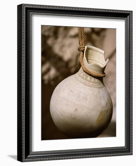 Ceramic Pot in Nizwa Fort, Oman-John Warburton-lee-Framed Photographic Print