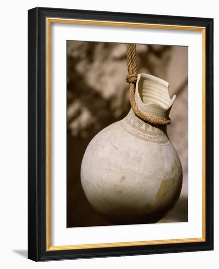 Ceramic Pot in Nizwa Fort, Oman-John Warburton-lee-Framed Photographic Print