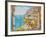 Ceramic Shop with Positano View Done in Tile, Positano, Amalfi, Campania, Italy-Walter Bibikow-Framed Photographic Print