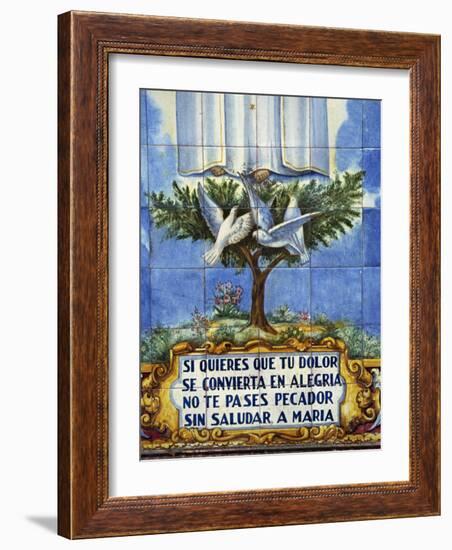 Ceramic Tiles of Religious Theme, Ceuta, Spanish North Africa, Africa-Ken Gillham-Framed Photographic Print