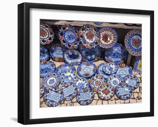 Ceramics for Sale, Batalha, Estremadura, Portugal, Europe-Ken Gillham-Framed Photographic Print