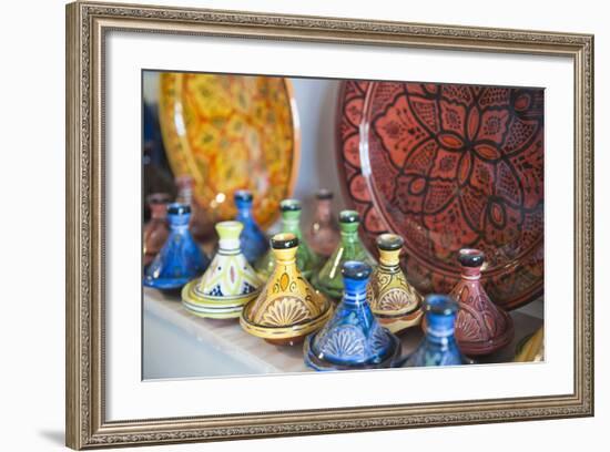 Ceramics for Sale, Essaouira, Formerly Mogador, Morocco, North Africa, Africa-Matthew Williams-Ellis-Framed Photographic Print