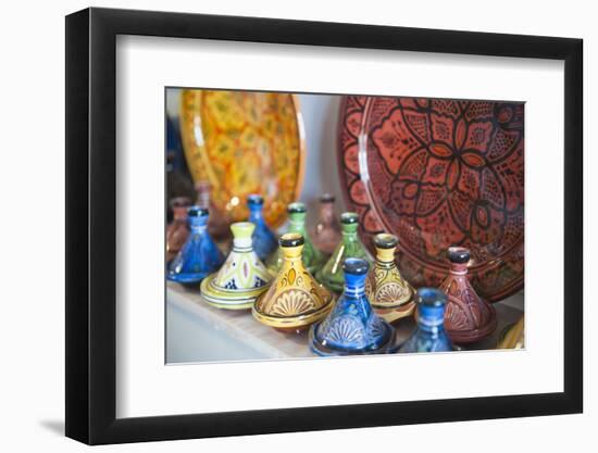 Ceramics for Sale, Essaouira, Formerly Mogador, Morocco, North Africa, Africa-Matthew Williams-Ellis-Framed Photographic Print