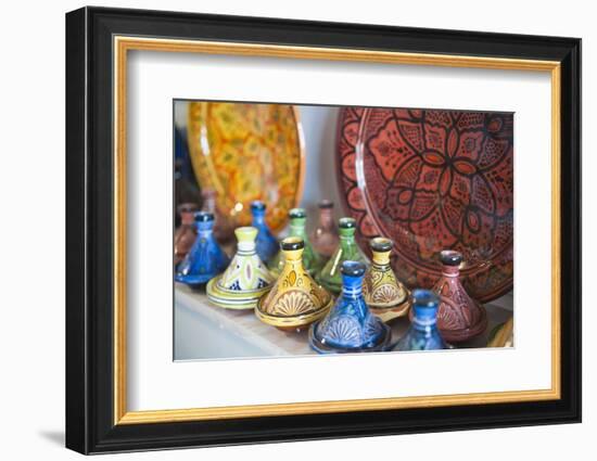 Ceramics for Sale, Essaouira, Formerly Mogador, Morocco, North Africa, Africa-Matthew Williams-Ellis-Framed Photographic Print