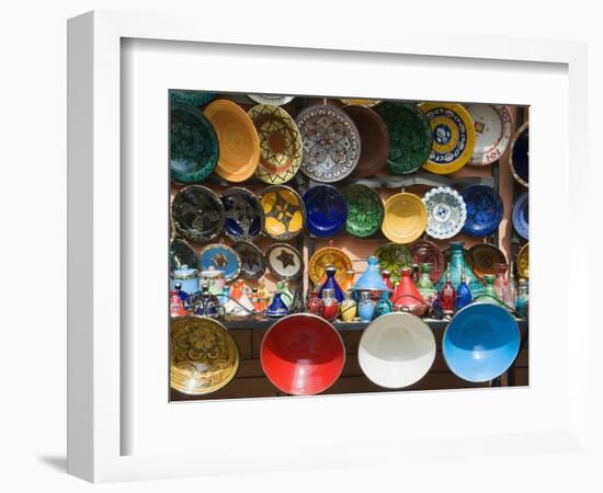 Ceramics for Sale, Souk, Medina, Marrakech (Marrakesh), Morocco, North Africa-Nico Tondini-Framed Photographic Print