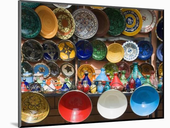Ceramics for Sale, Souk, Medina, Marrakech (Marrakesh), Morocco, North Africa-Nico Tondini-Mounted Photographic Print