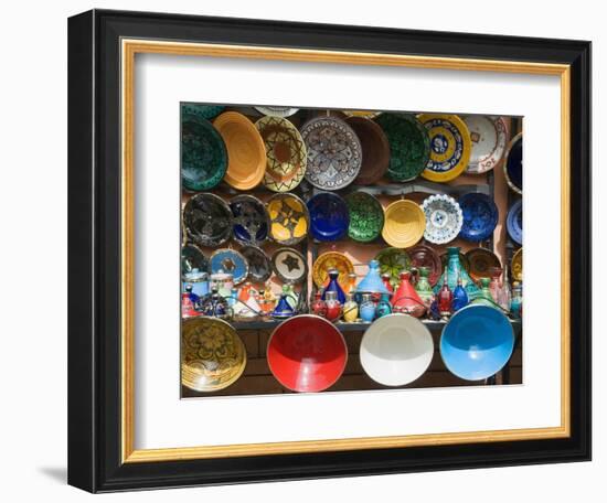 Ceramics for Sale, Souk, Medina, Marrakech (Marrakesh), Morocco, North Africa-Nico Tondini-Framed Photographic Print