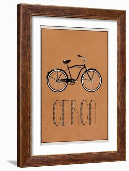 CERCA (Italian -  Explore)-null-Framed Art Print