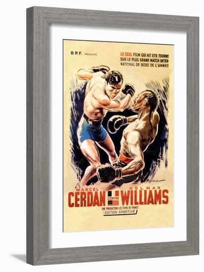 Cerdan vs. Williams-null-Framed Art Print