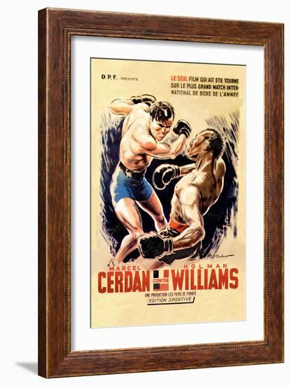 Cerdan vs. Williams-null-Framed Art Print