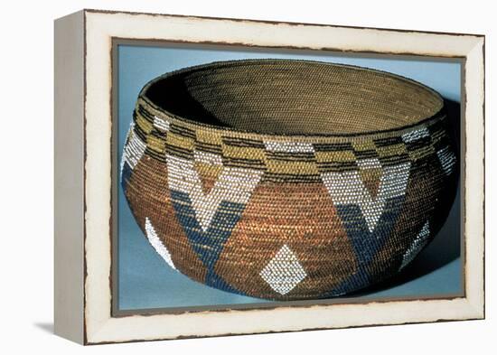 Ceremonial Basket, North American Indian-null-Framed Premier Image Canvas