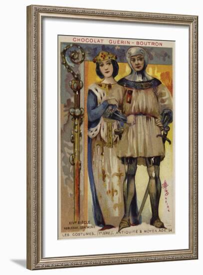 Ceremonial Costume of the Nobility, 14th Century-null-Framed Giclee Print