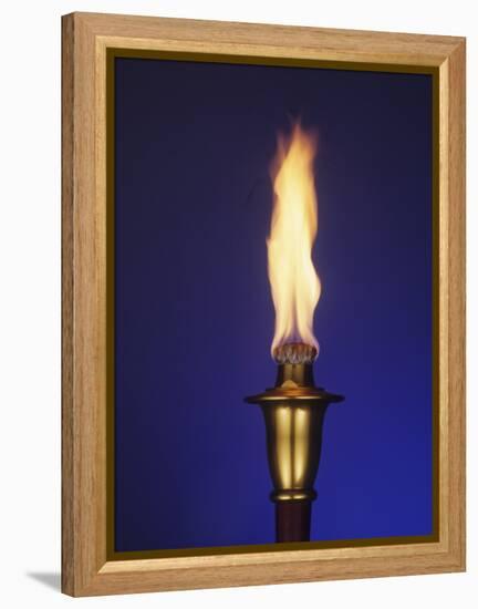 Ceremonial Olympic Style Torch-null-Framed Premier Image Canvas