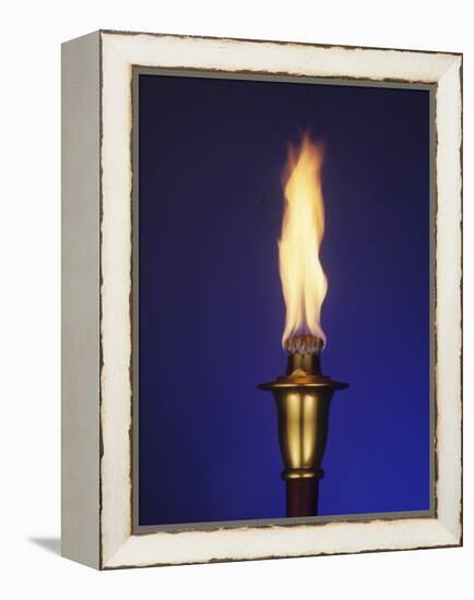 Ceremonial Olympic Style Torch-null-Framed Premier Image Canvas