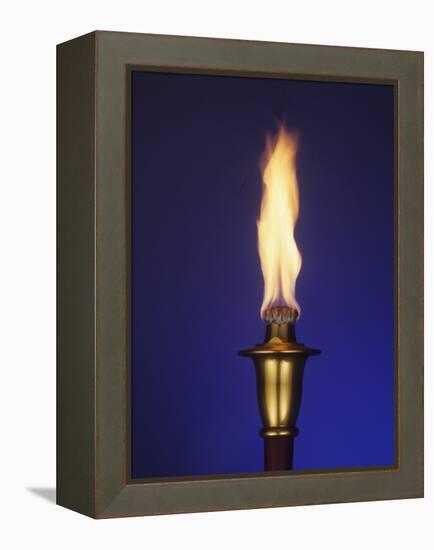 Ceremonial Olympic Style Torch-null-Framed Premier Image Canvas