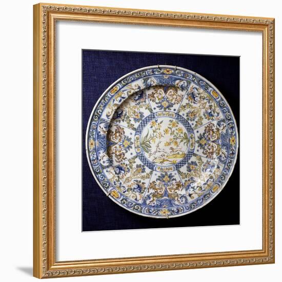Ceremonial Plate with Sections Decorated in Berain-Style, 1736-null-Framed Giclee Print