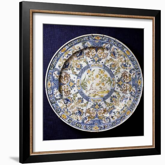 Ceremonial Plate with Sections Decorated in Berain-Style, 1736-null-Framed Giclee Print