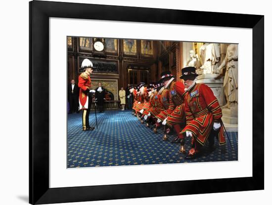 Ceremonial search of Parliament by Yeomen of the Guard-Associated Newspapers-Framed Photo