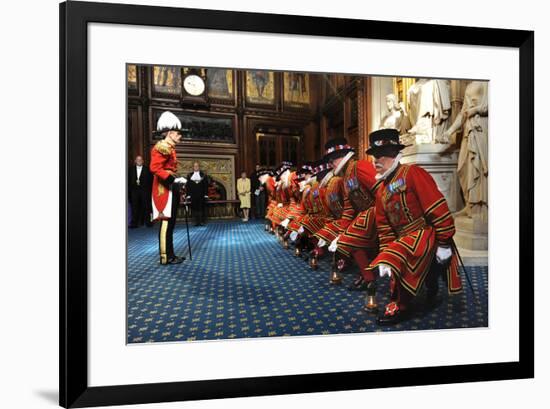 Ceremonial search of Parliament by Yeomen of the Guard-Associated Newspapers-Framed Photo