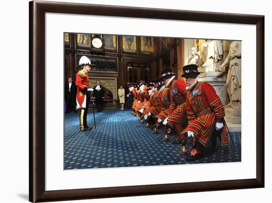 Ceremonial search of Parliament by Yeomen of the Guard-Associated Newspapers-Framed Photo