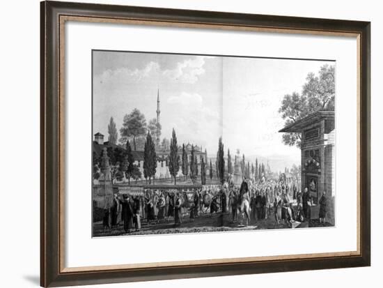 Ceremonie D'Une Noce Turque, from 'Voyage Pittoresque De Constantinople Et Des Rives Du…-Anton Ignaz Melling-Framed Giclee Print