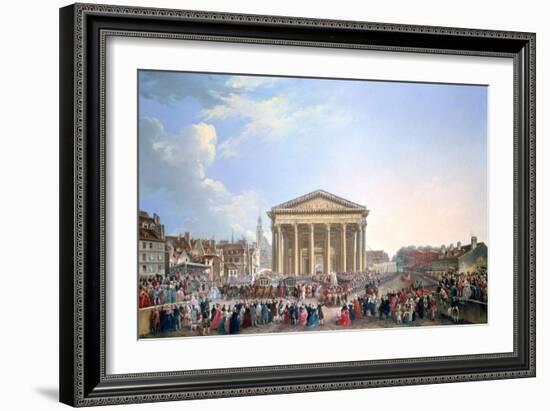Ceremony at the New Church of St Genevieve, 1765-Pierre Antoine De Machy-Framed Giclee Print
