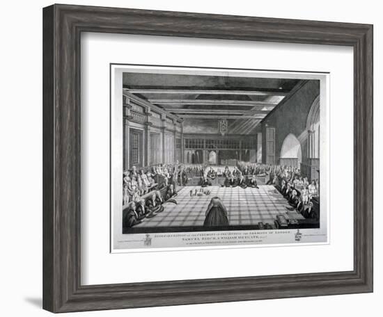 Ceremony in Westminster Hall, London, 1811-James Stow-Framed Giclee Print