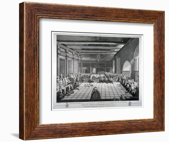 Ceremony in Westminster Hall, London, 1811-James Stow-Framed Giclee Print