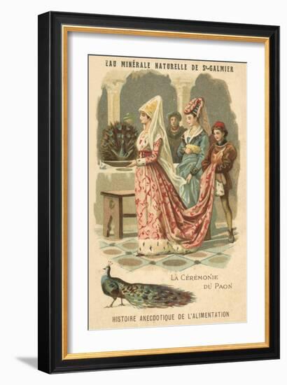 Ceremony of the Peacock-null-Framed Giclee Print