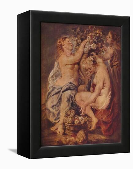 'Ceres and Two Nymphs with a Cornucopia', c1617-Peter Paul Rubens-Framed Premier Image Canvas