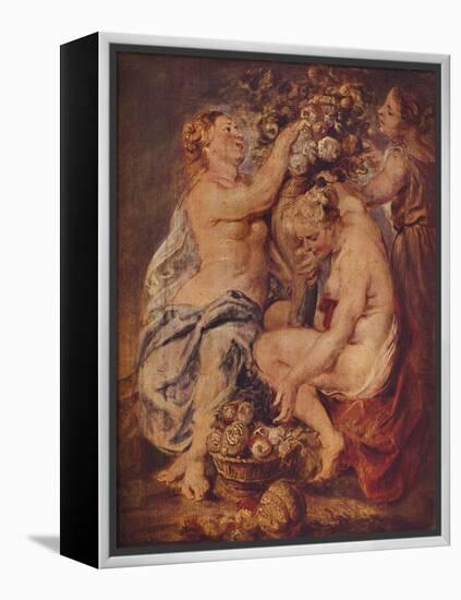 'Ceres and Two Nymphs with a Cornucopia', c1617-Peter Paul Rubens-Framed Premier Image Canvas