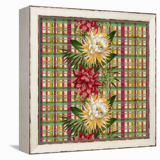 Cereus Plaid Multi-Bill Jackson-Framed Premier Image Canvas