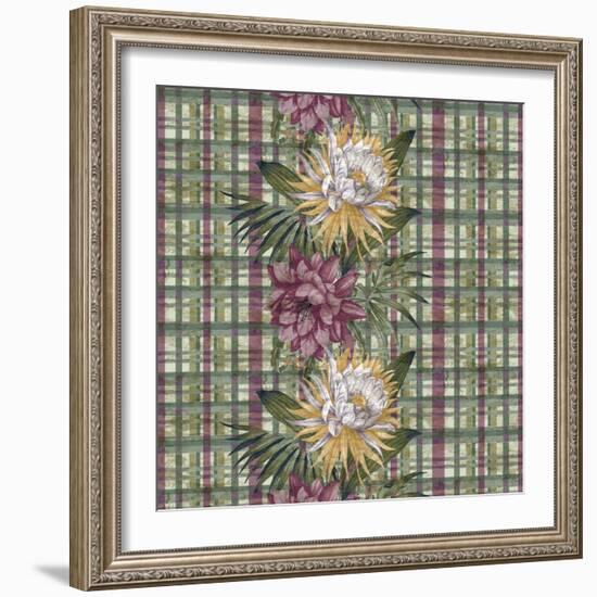 Cereus Plaid Sagep Plum-Bill Jackson-Framed Giclee Print