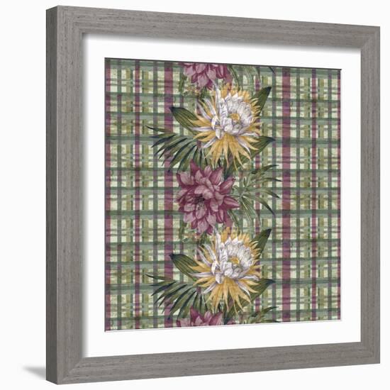 Cereus Plaid Sagep Plum-Bill Jackson-Framed Giclee Print