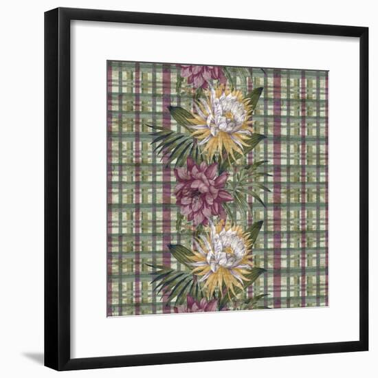 Cereus Plaid Sagep Plum-Bill Jackson-Framed Giclee Print