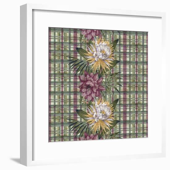 Cereus Plaid Sagep Plum-Bill Jackson-Framed Giclee Print