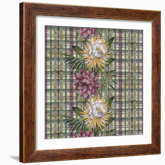 Cereus Plaid Sagep Plum-Bill Jackson-Framed Giclee Print