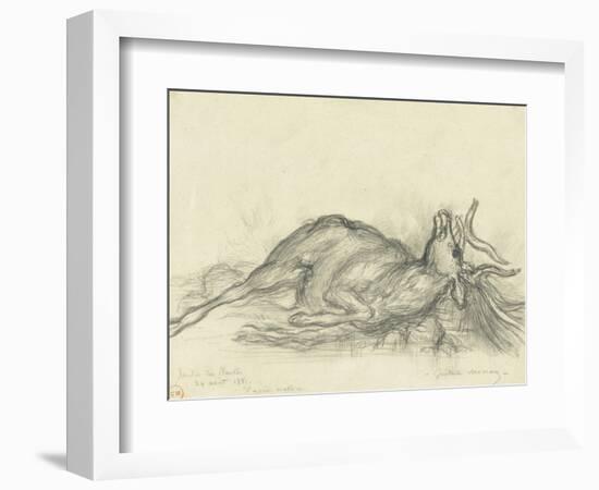 Cerf couché-Gustave Moreau-Framed Giclee Print