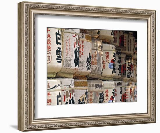 Cerimonial Drums, Harajuku, Tokyo, Japan-Walter Bibikow-Framed Photographic Print