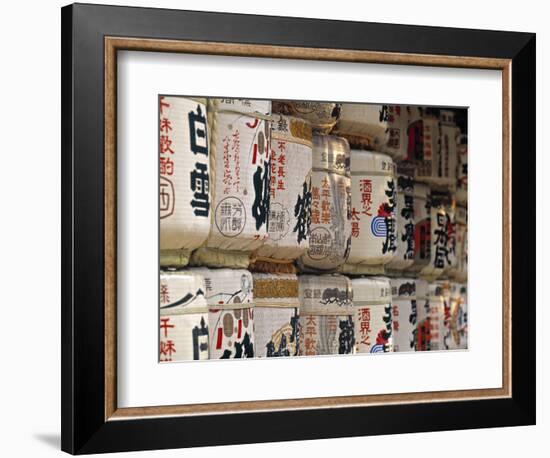 Cerimonial Drums, Harajuku, Tokyo, Japan-Walter Bibikow-Framed Photographic Print