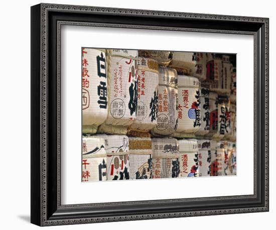 Cerimonial Drums, Harajuku, Tokyo, Japan-Walter Bibikow-Framed Photographic Print