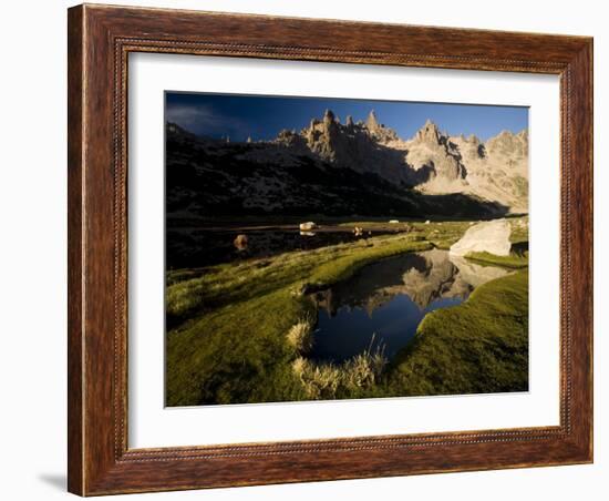 Cerro Catedral Reflected in a Tarn, Bariloche, Rio Negro, Argentina, South America-Colin Brynn-Framed Photographic Print