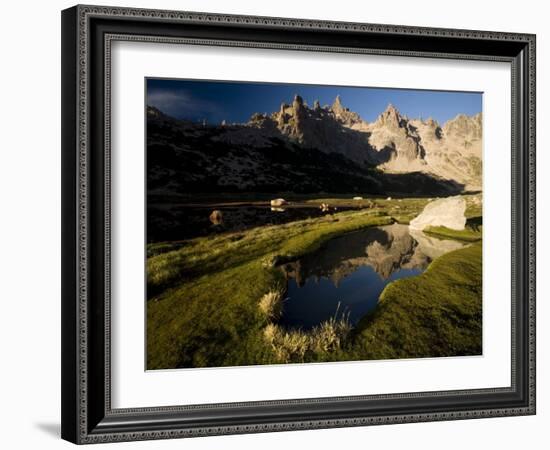 Cerro Catedral Reflected in a Tarn, Bariloche, Rio Negro, Argentina, South America-Colin Brynn-Framed Photographic Print