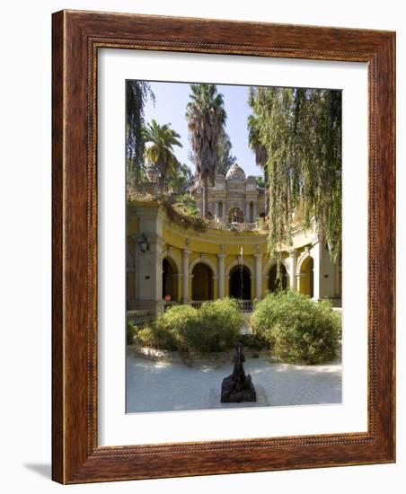 Cerro Santa Lucia and the Ornate Terraza Neptuno Fountain, Santiago, Chile-Gavin Hellier-Framed Photographic Print