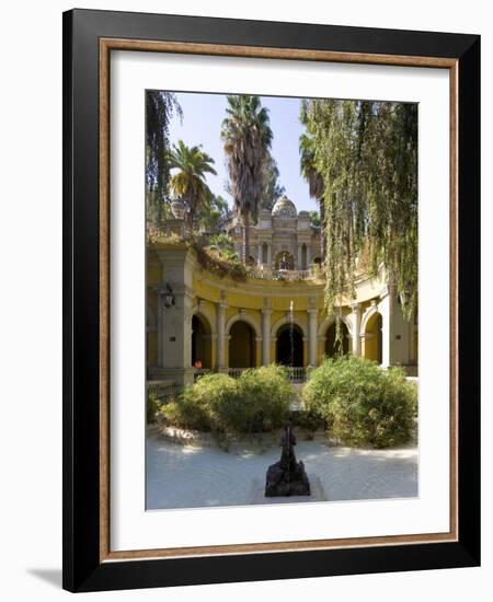 Cerro Santa Lucia and the Ornate Terraza Neptuno Fountain, Santiago, Chile-Gavin Hellier-Framed Photographic Print