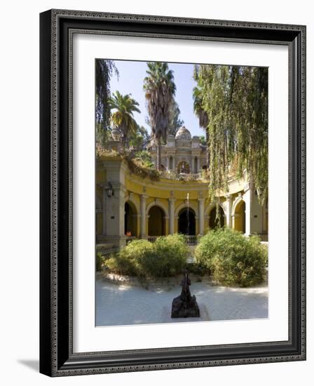 Cerro Santa Lucia and the Ornate Terraza Neptuno Fountain, Santiago, Chile-Gavin Hellier-Framed Photographic Print