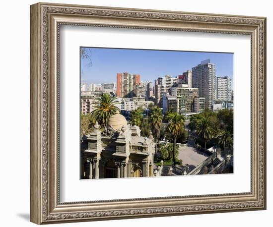 Cerro Santa Lucia and the Ornate Terraza Neptuno Fountain, Santiago, Chile-Gavin Hellier-Framed Photographic Print