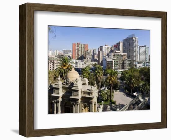 Cerro Santa Lucia and the Ornate Terraza Neptuno Fountain, Santiago, Chile-Gavin Hellier-Framed Photographic Print