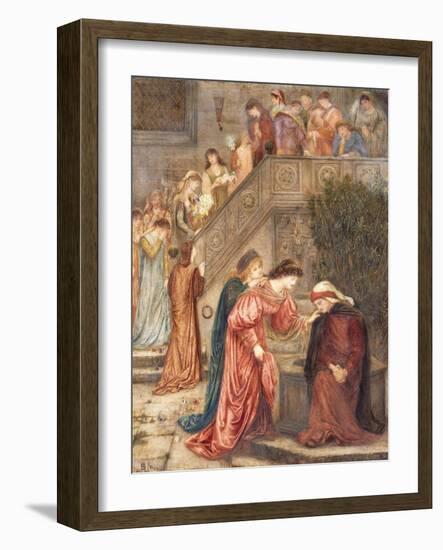 Certain Ladies of Her Companionship Gathered Themselves with Beatrice-Marie Spartali Stillman-Framed Giclee Print